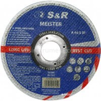 Диск отрезной по металлу/нержавейке S&R Meister A46S BF 125/1.2